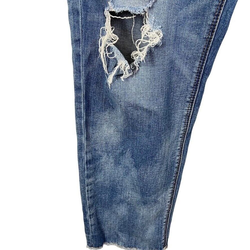 American Eagle Tomgirl Tom Girl Womens Distressed Mid Rise Stretch Jeans sz 14 - Picture 7 of 16